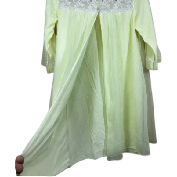 French Maid lime green vintage peignoir size S - Picture 2 of 11